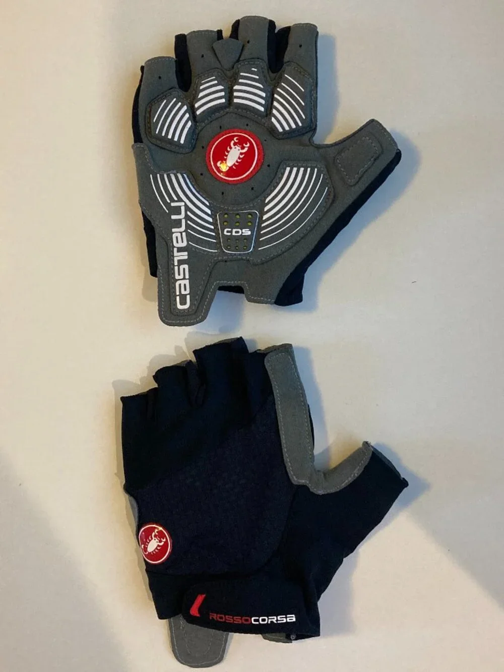 Castelli Rosso Corsa Women's Black Fingerless Cycling Gloves